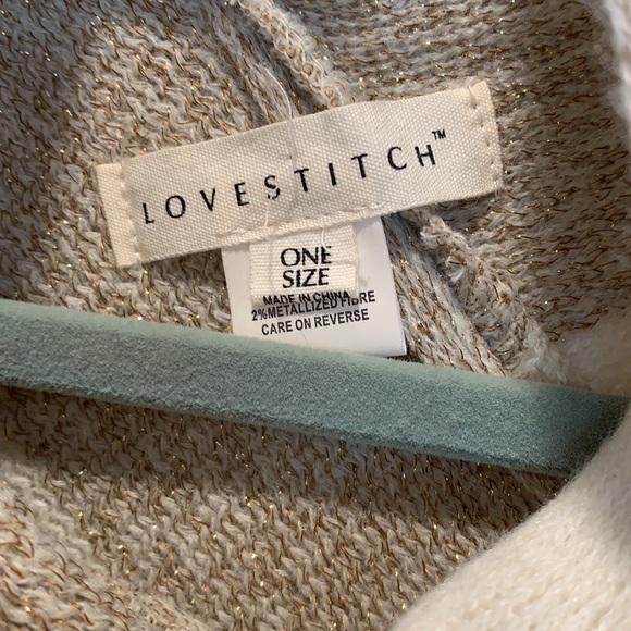 Lovestitch Cape Sweater - Gold - NWOT - Picture 2 of 3